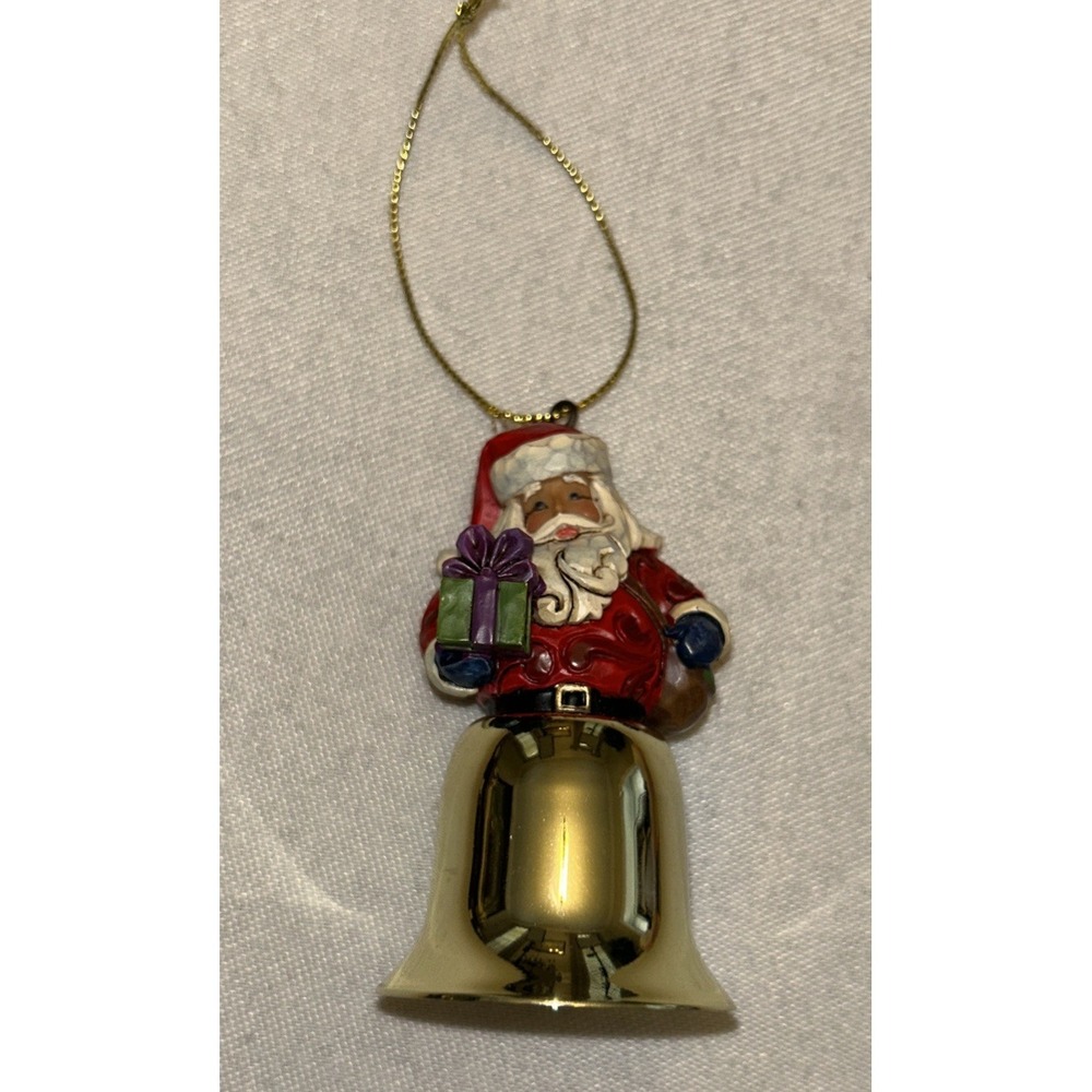 Jim Shore 2010 Heartwood Creek Santa Bell Ornament